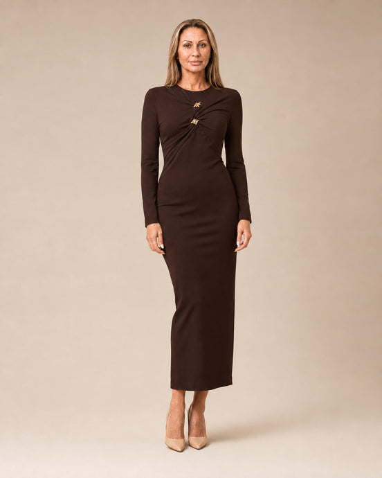 Artigli Abbigliamento Abito lungo con intrecci e accessori 