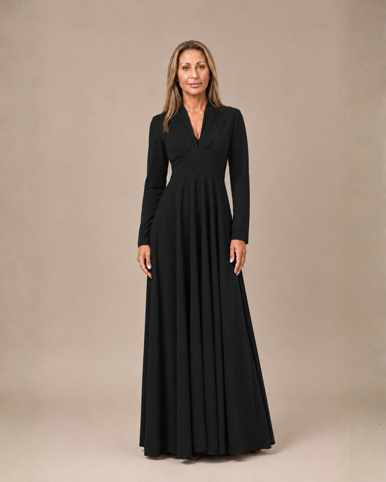 Artigli Abbigliamento Abito lungo con scollo a V 