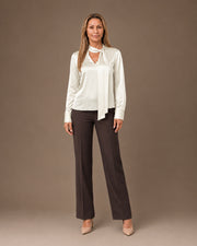 Blusa con fusciacca Artigli Avorio