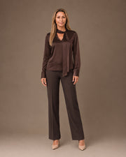 Blusa con fusciacca Artigli Moro