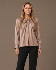 Blusa effetto nodo Artigli Cameo