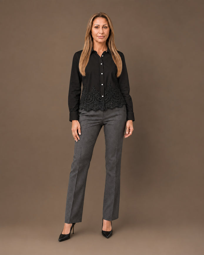 Artigli Abbigliamento Camicia con inserto di pizzo 