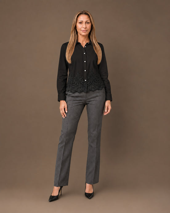 Artigli Abbigliamento Camicia con inserto di pizzo 
