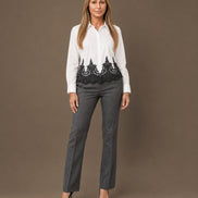 Artigli Abbigliamento Camicia con inserto di pizzo 