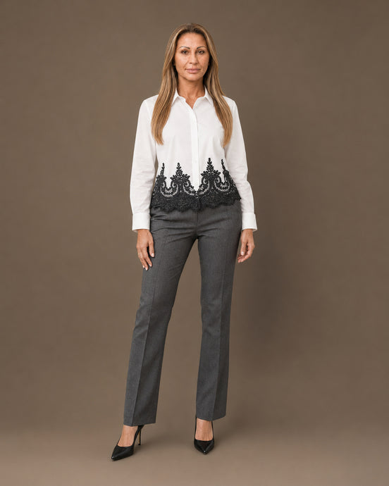 Artigli Abbigliamento Camicia con inserto di pizzo 