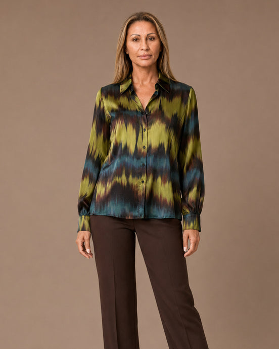 Artigli Abbigliamento Camicia in raso fantasia 