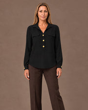 Camicia con pattine Artigli Nero