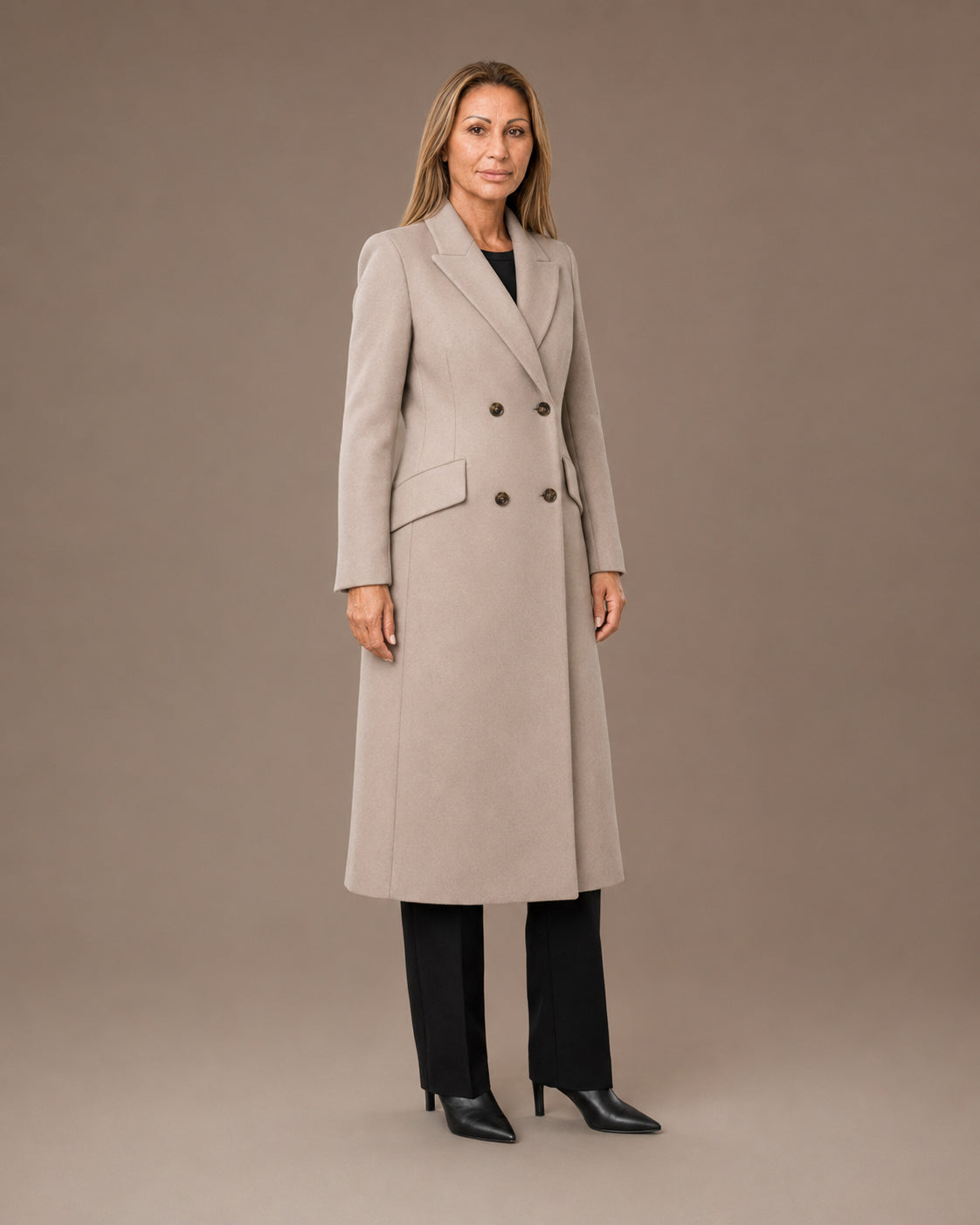 Artigli Abbigliamento Cappotto lungo doppiopetto 