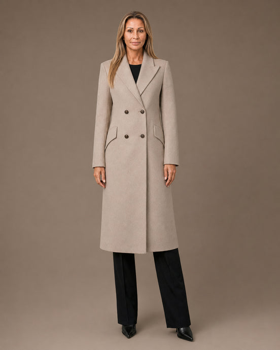 Artigli Abbigliamento Cappotto lungo doppiopetto 