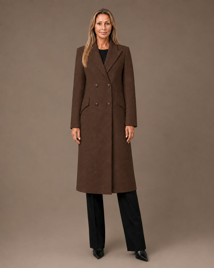 Artigli Abbigliamento Cappotto lungo doppiopetto 