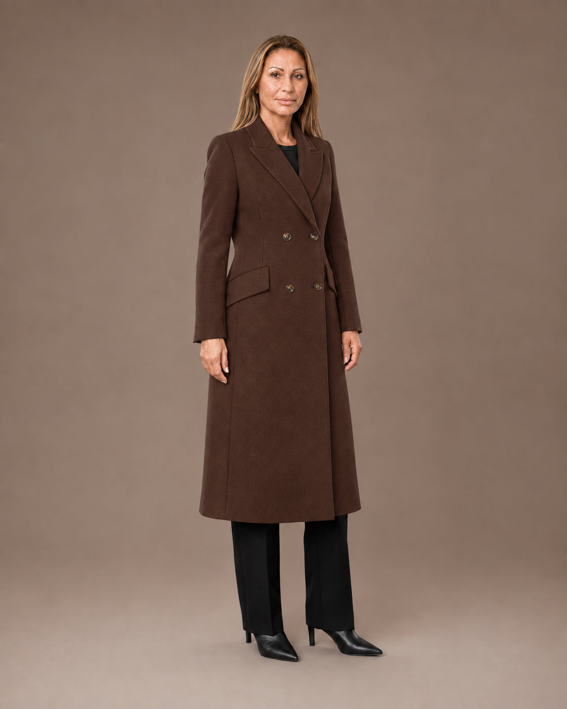 Artigli Abbigliamento Cappotto lungo doppiopetto 