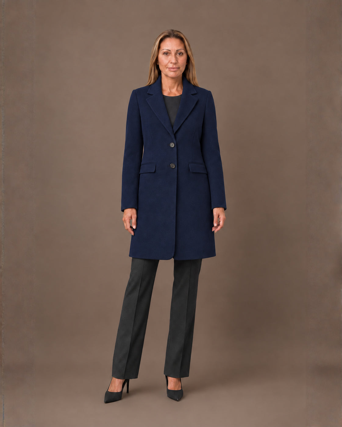 Artigli Abbigliamento Cappotto midi due bottoni 