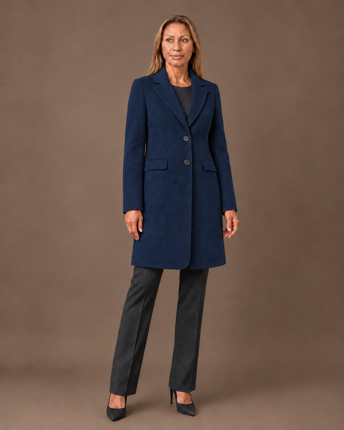 Artigli Abbigliamento Cappotto midi due bottoni 