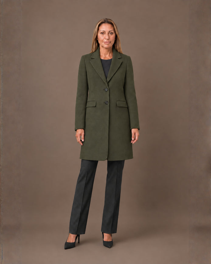 Artigli Abbigliamento Cappotto midi due bottoni 