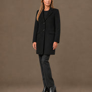 Artigli Abbigliamento Cappotto midi due bottoni 