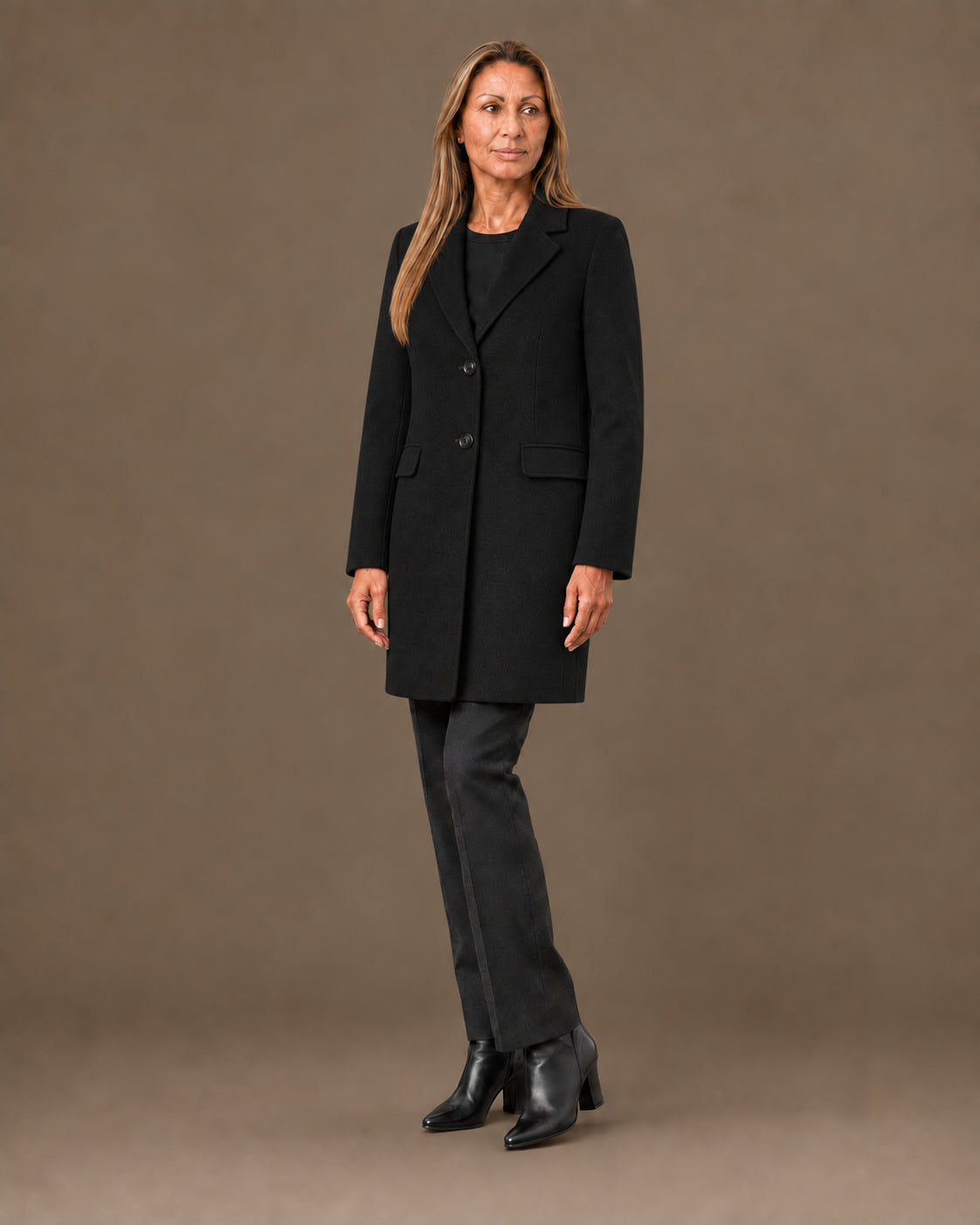 Artigli Abbigliamento Cappotto midi due bottoni 
