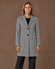 Cappotto midi due bottoni Artigli Grigio
