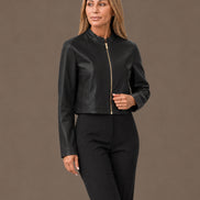 Artigli Abbigliamento Giacca in ecopelle con zip 