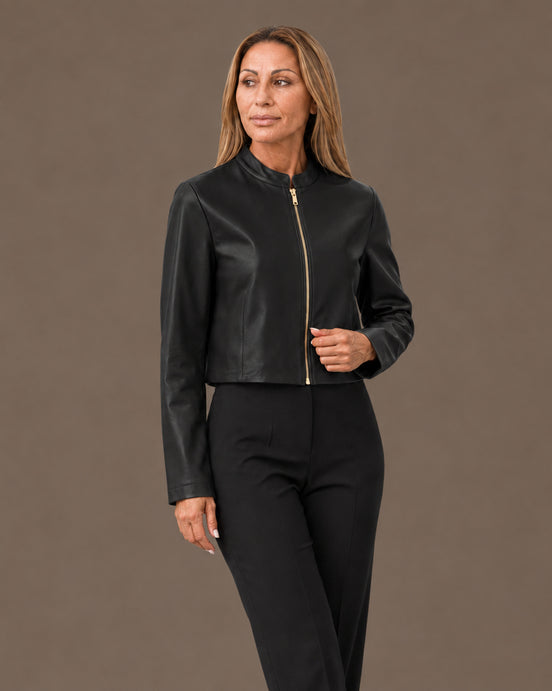 Artigli Abbigliamento Giacca in ecopelle con zip 