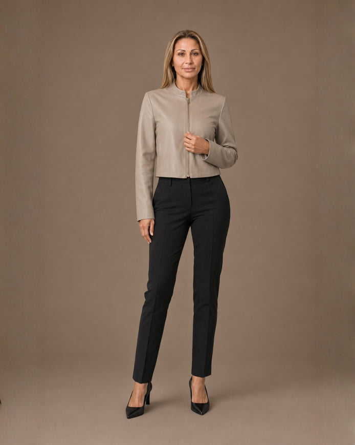 Artigli Abbigliamento Giacca in ecopelle con zip 