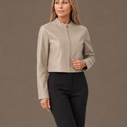 Artigli Abbigliamento Giacca in ecopelle con zip 