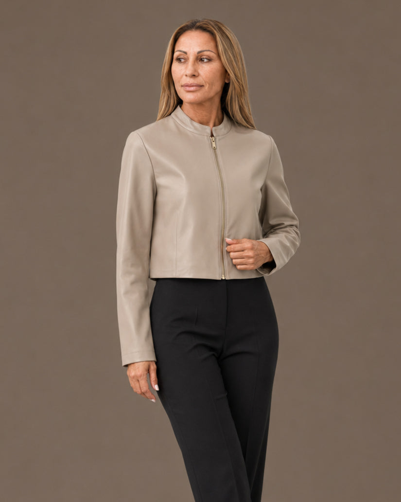 Artigli Abbigliamento Giacca in ecopelle con zip 