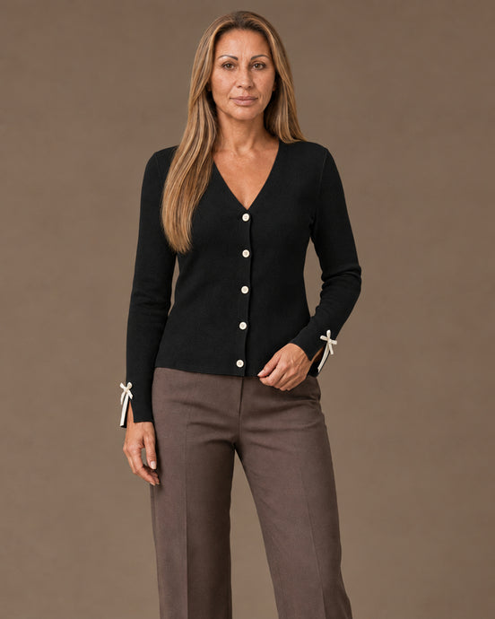Artigli Abbigliamento Cardigan con fiocchi ai polsi 