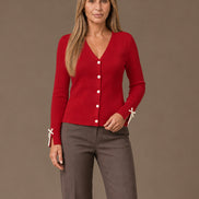 Artigli Abbigliamento Cardigan con fiocchi ai polsi 