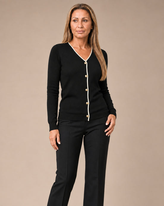 Artigli Abbigliamento Cardigan con contrasto 