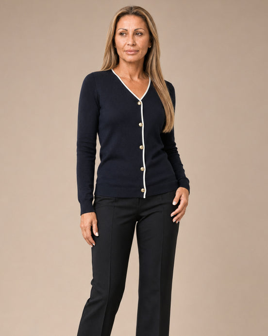 Artigli Abbigliamento Cardigan con contrasto 