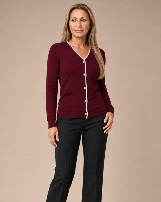 Artigli Abbigliamento Cardigan con contrasto 