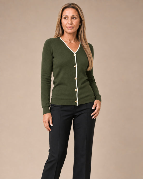 Artigli Abbigliamento Cardigan con contrasto 