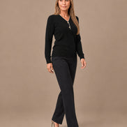 Artigli Abbigliamento Maglia scollo a V con contrasto 