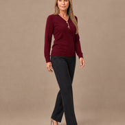 Artigli Abbigliamento Maglia scollo a V con contrasto 