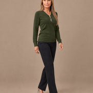 Artigli Abbigliamento Maglia scollo a V con contrasto 