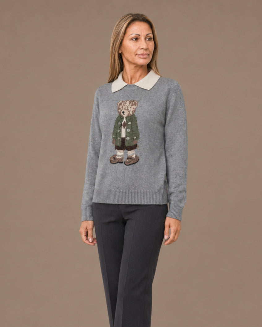 Artigli Abbigliamento Maglia con orso e colletto 