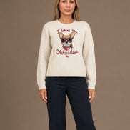 Artigli Abbigliamento Maglia con patch Chihuahua 