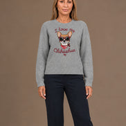 Artigli Abbigliamento Maglia con patch Chihuahua 