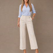 Artigli Abbigliamento Pantalone cropped con risvolto 