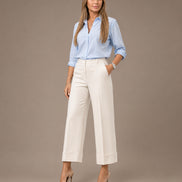 Artigli Abbigliamento Pantalone cropped con risvolto 