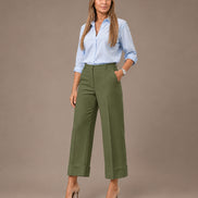 Artigli Abbigliamento Pantalone cropped con risvolto 