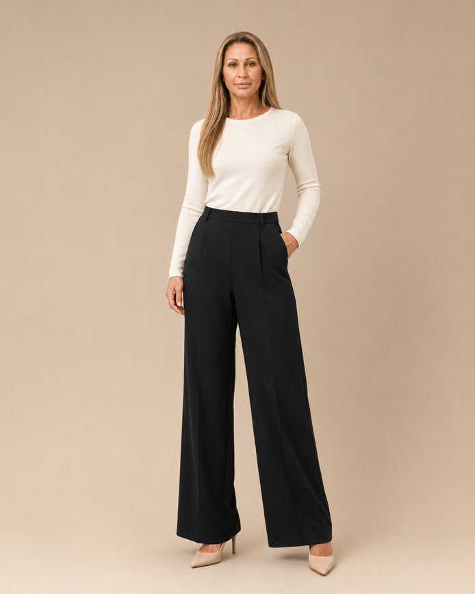Artigli Abbigliamento Pantalone palazzo con pinces 