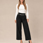 Artigli Abbigliamento Pantaloni con catena di perle 