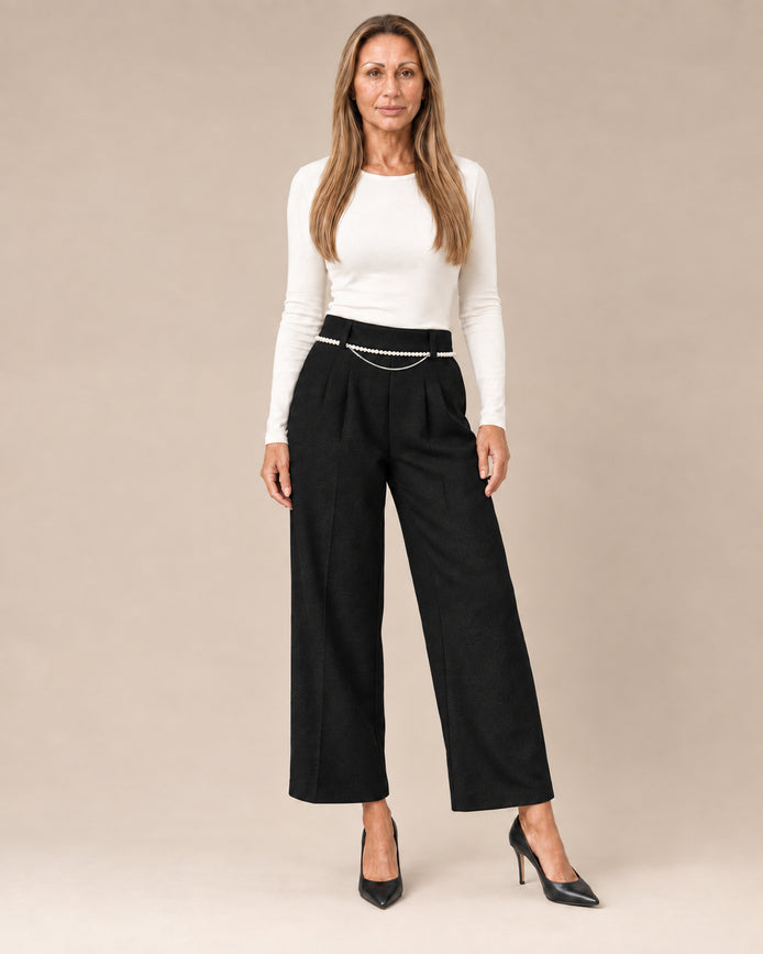 Artigli Abbigliamento Pantaloni con catena di perle 