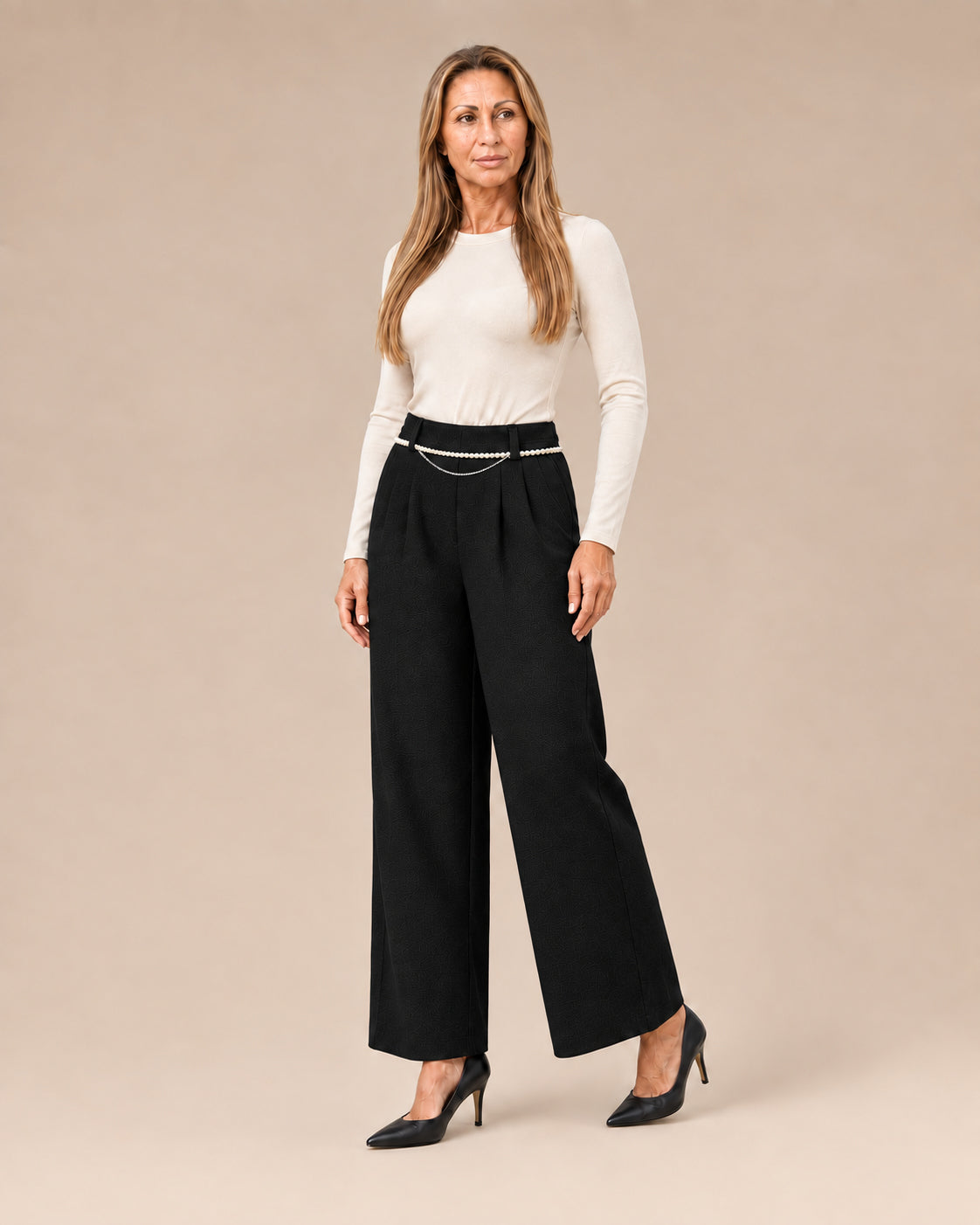 Artigli Abbigliamento Pantaloni con catena di perle 