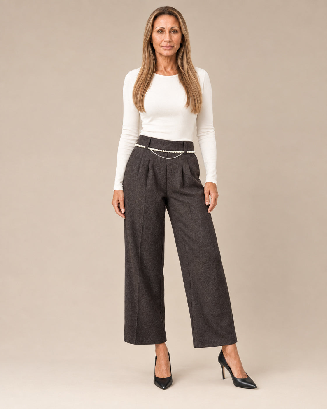 Artigli Abbigliamento Pantaloni con catena di perle 