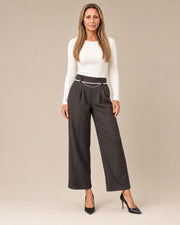Pantaloni con catena di perle Artigli Moro