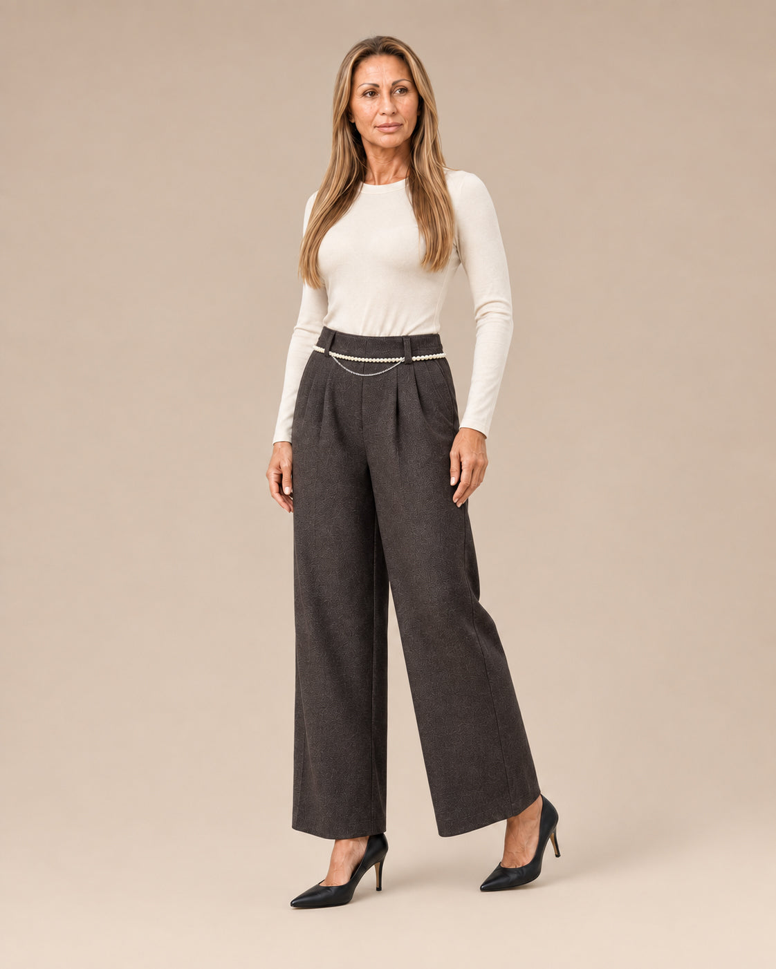 Artigli Abbigliamento Pantaloni con catena di perle 
