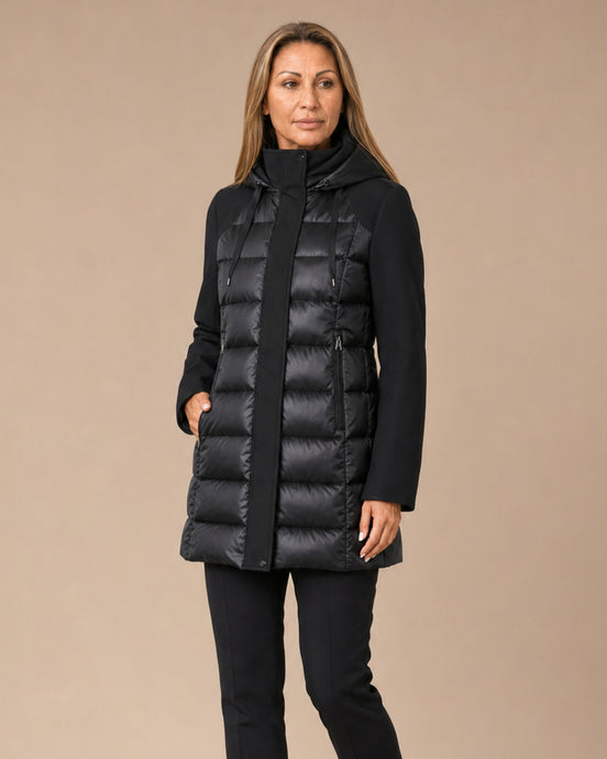 Artigli Abbigliamento Piumino lungo bimaterico 