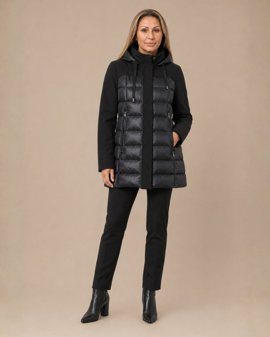 Artigli Abbigliamento Piumino lungo bimaterico 